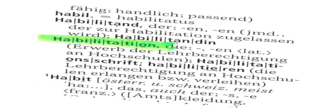 Habilitationen und außerplanmäßige Professuren
